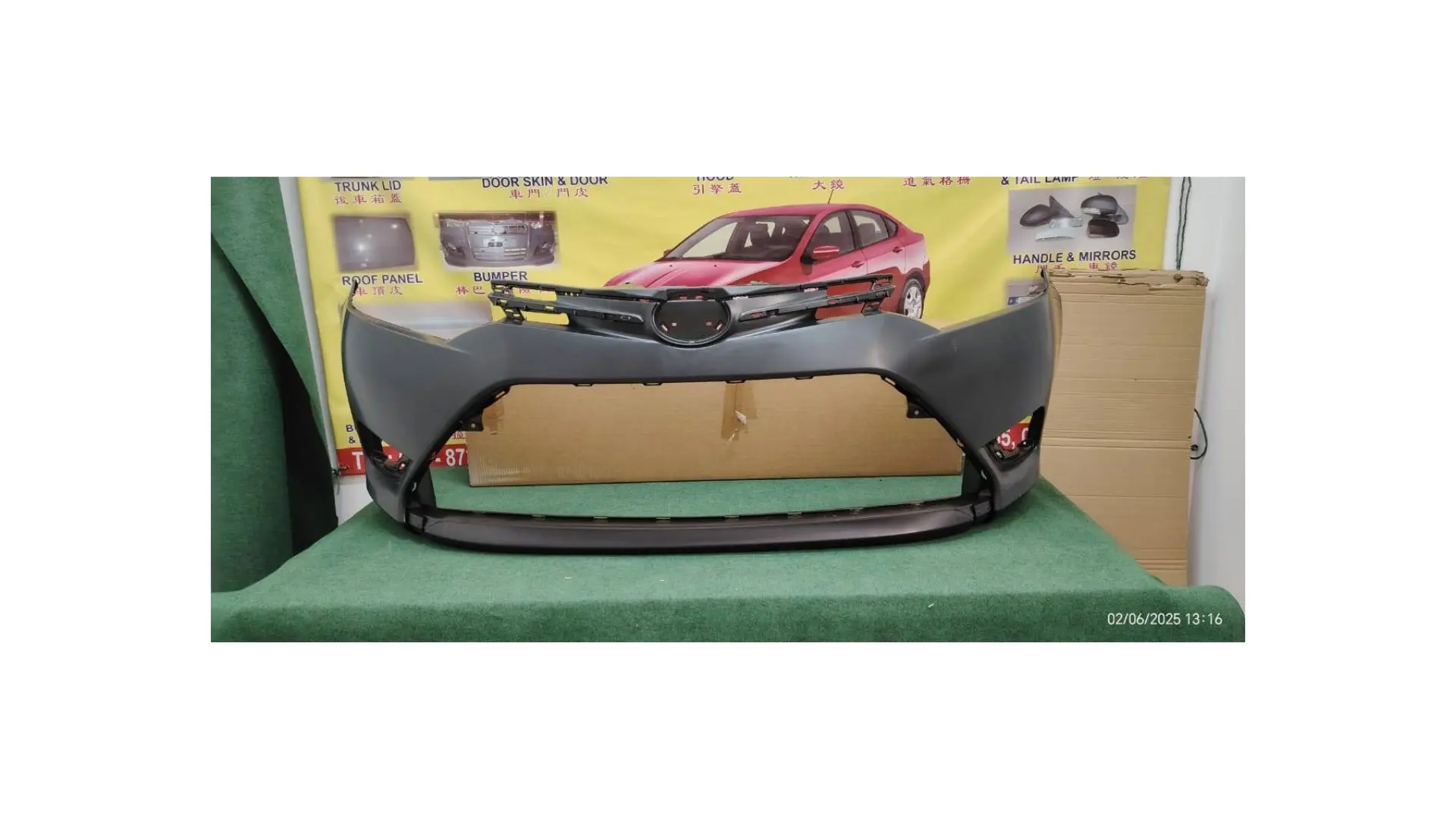 BUMPER , TOYOTA VIOS 14' NCP150 FRONT -LOCAL *WITHOUT LOWER GRILLE*